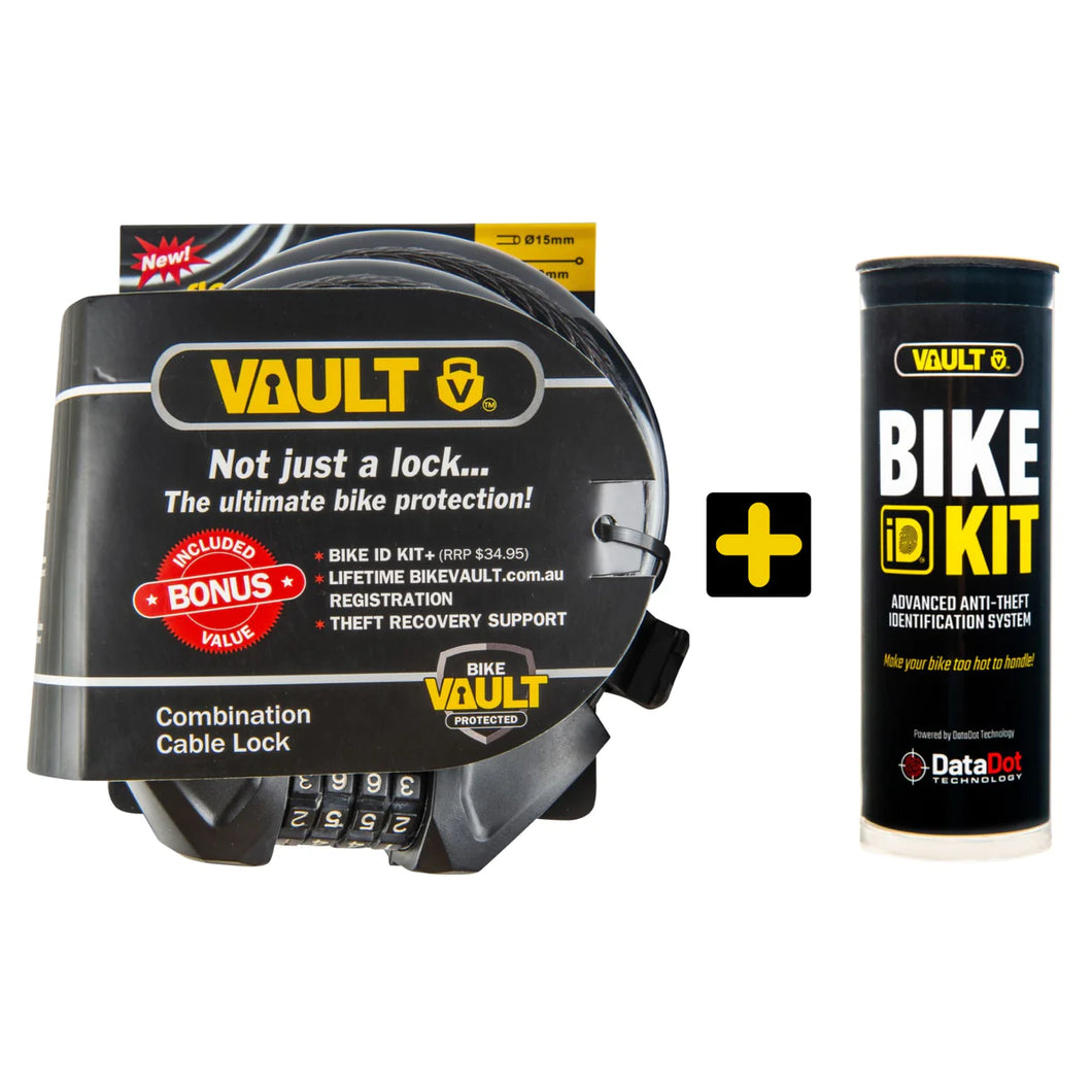 Bike Vault Combination Lock with ID Kit