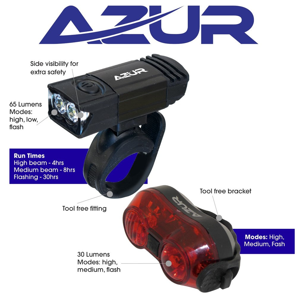 Azur Beacon 65/30 Lumen USB Light set