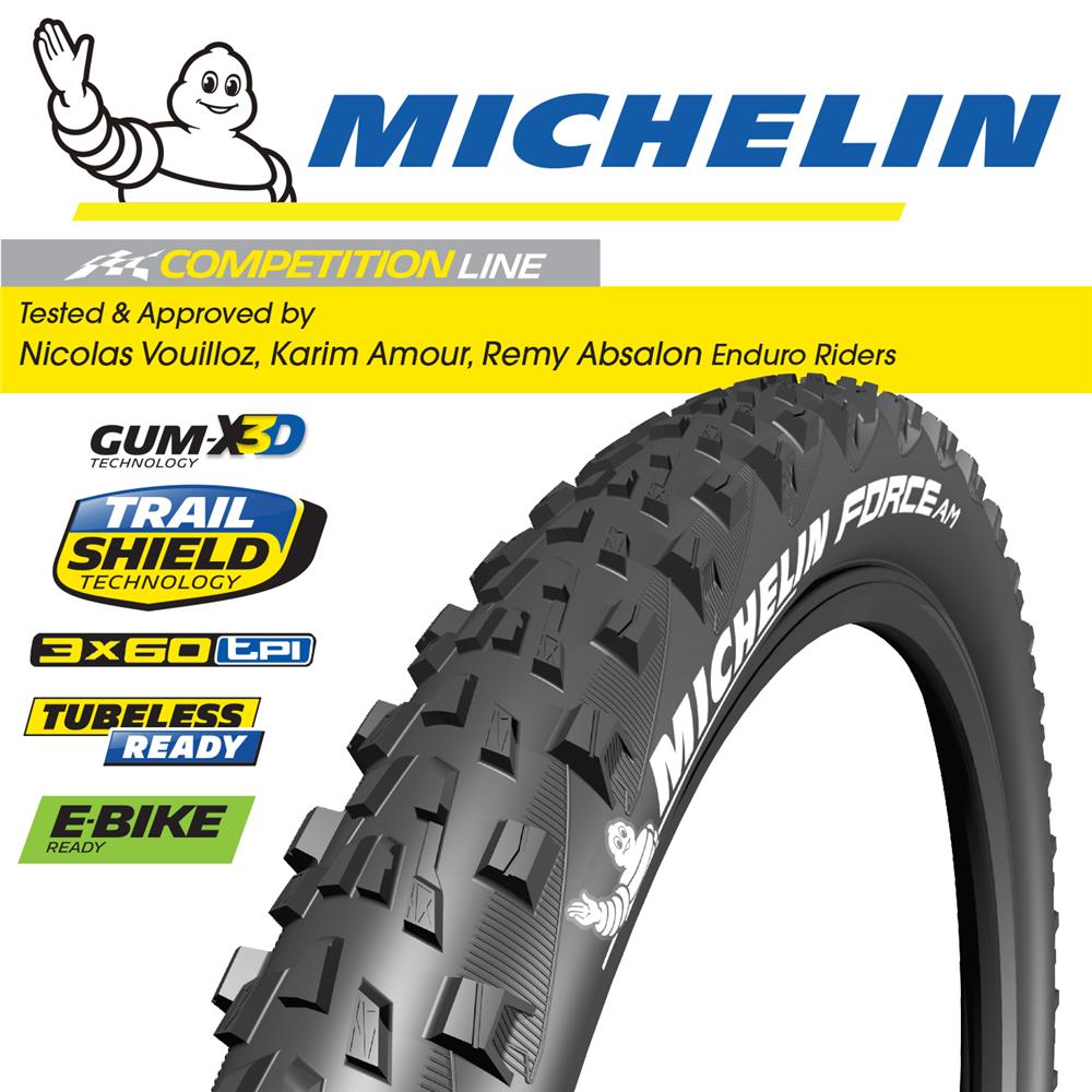 Michelin Force AM Competition Tubeless Mountain Bike Tyre