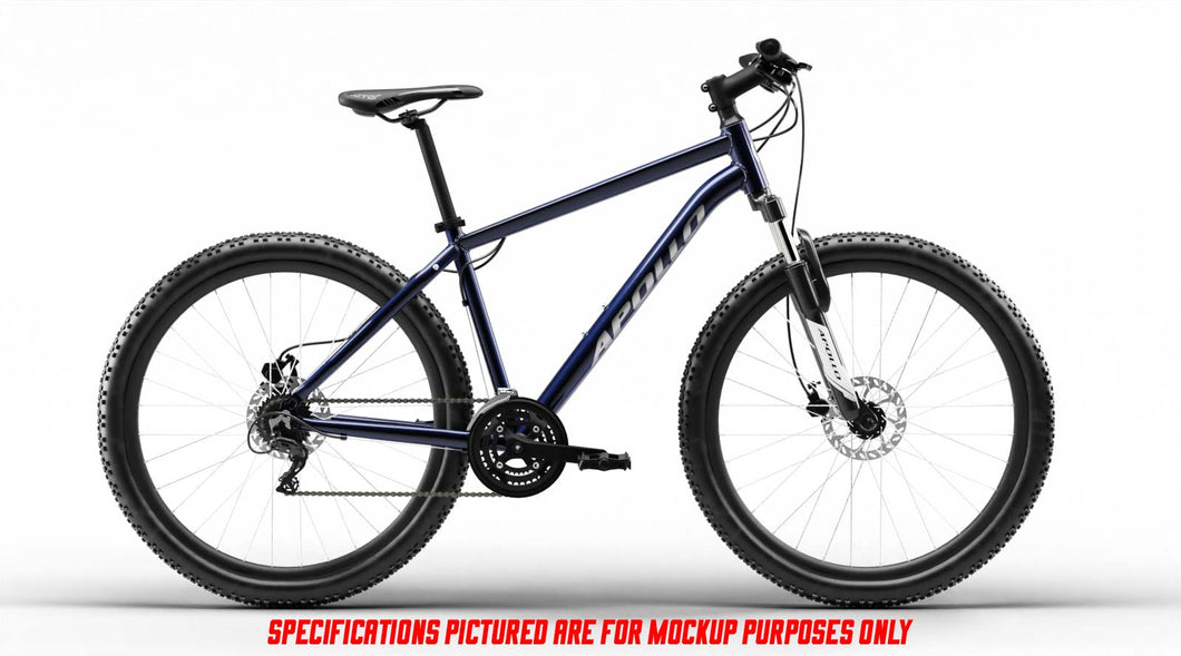 NEW Apollo Aspire 20 Gloss Navy/Silver Mountain Bike